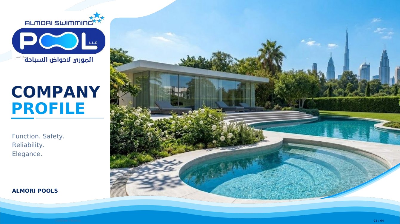 Al Mori Pools Company Profile 2026 cover